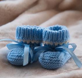 scarpine in lana fatte a mano 