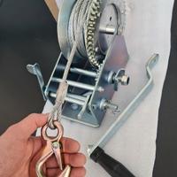 Verricello manuale in acciaio inox da 1360kg NUOVO