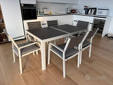 Tavolo+6 sedie da giardino IKEA SJÄLLAND