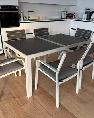 Tavolo+6 sedie da giardino IKEA SJÄLLAND