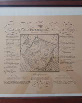Pianta Antica Correggio 1826