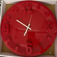 Orologio guzzini rosso diametro 30