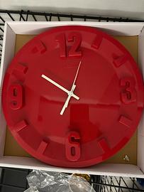 Orologio guzzini rosso diametro 30