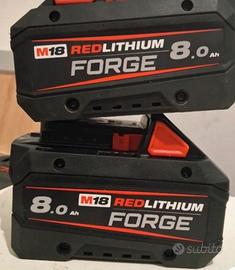 Milwaukee coppia batterie 8ah forge