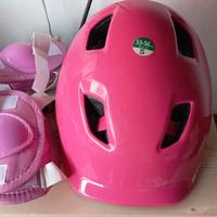 caschetto e protezioni per bambini 
