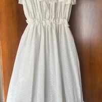 Abito in pizzo sangallo bianco