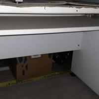 Vecchie scrivanie porta computer