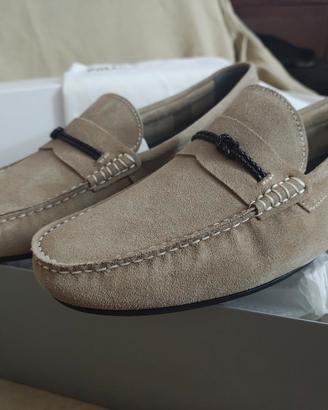 POLLINI Mocassini uomo tg. 44 camoscio 