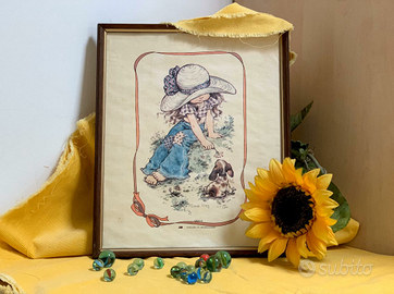 Holly Hobbie - Sarah Kay 2 quadretti vintage