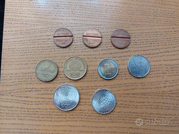 MONETE ARGENTO LIRE GETTONI DRACME tutto 45 euro