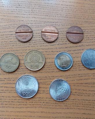 MONETE ARGENTO LIRE GETTONI DRACME tutto 45 euro