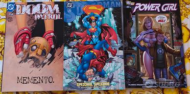 3 Fumetti DC Superman Doom Patrol Power Girl