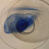 Piatto centrotavola in vetro