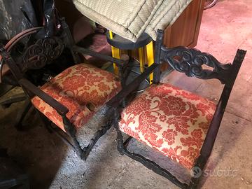 Set sedie poltroncina tavolino