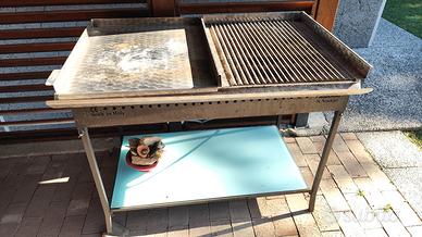 griglia a gas inox