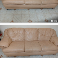 Gratis  tolgo  divano in pelle 3 posti