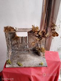 presepe lavorazione artigianale capanna 