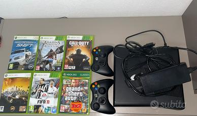 Xbox 360 + 2 controller + 6 videogiochi