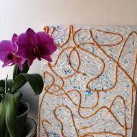 Quadro Astratto Moderno su Tela 40x30 cm 