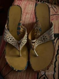 Scarpe infradito café noir