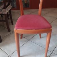 Sedia colore ciliegio in legno