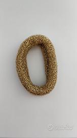 Elastico per capelli chignon colore oro