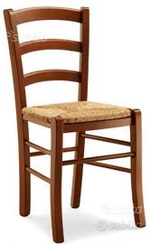 Sedie Ristorante Bar Pub cod 3011/P Legno Paglia