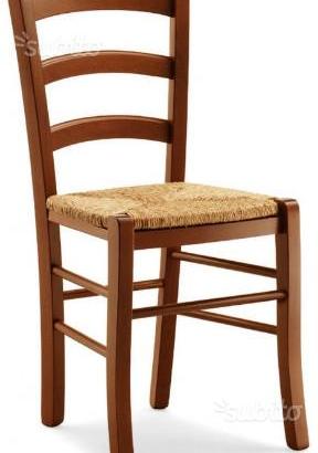 Sedie Ristorante Bar Pub cod 3011/P Legno Paglia
