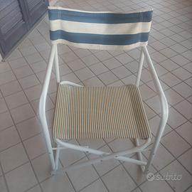 Sedia pieghevole bianca