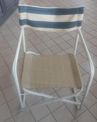 Sedia pieghevole bianca