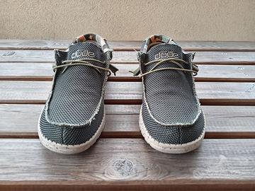 Scarpe Hey Dude uomo verdi n°42, usate poco