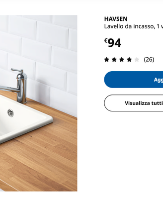 Lavello HAVSEN ikea