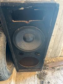 2 casse passive incomplete con 2 woofer 500 watt