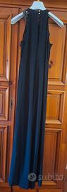 Tuta intera elegante con strass e pantalone largo