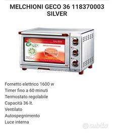 fornetto elettrico melchioni geco 36  nuovo 