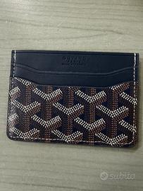 Portacarte goyard blu