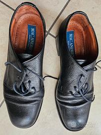 Scarpe uomo in pelle nera n 42