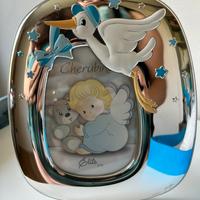 Cornice in argento per maschietto