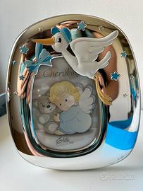 Cornice in argento per maschietto