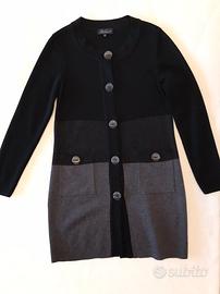 Cardingan nero/grigio originale Luisa Spagnoli