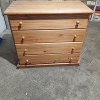 Cassettiera in legno di pino