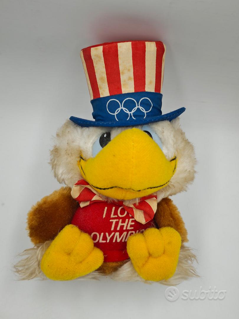 Poupée Mascotte Sam The Eagle - Jeux Olympiques Los Angeles 1984 - Vintage
