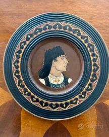 Piatto Cucca Dorgali ceramica sarda Sardegna 900