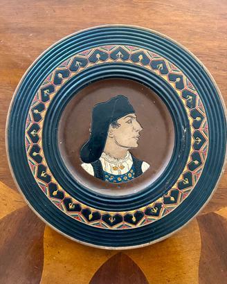 Piatto Cucca Dorgali ceramica sarda Sardegna 900