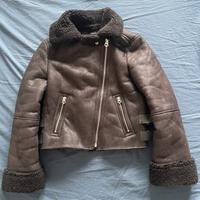 Giacca effetto montone bershka S