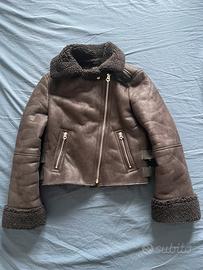 Giacca effetto montone bershka S