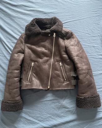 Giacca effetto montone bershka S