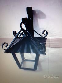 Lampioncino da parete in ferro battuto Nuovo