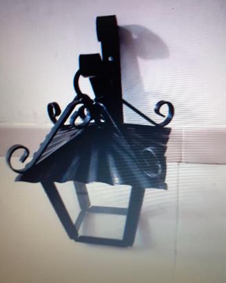 Lampioncino da parete in ferro battuto Nuovo
