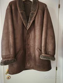 Giaccone vintage  in Shearling originale marrone